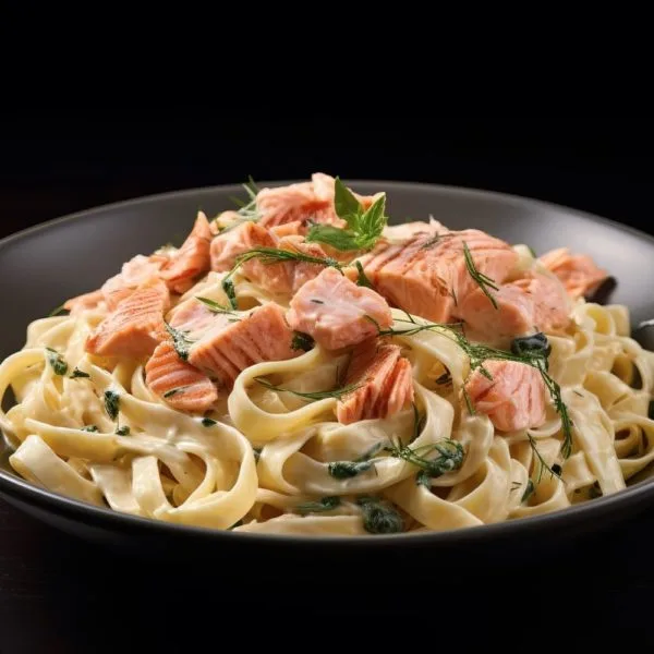 Tagliatelles au saumon