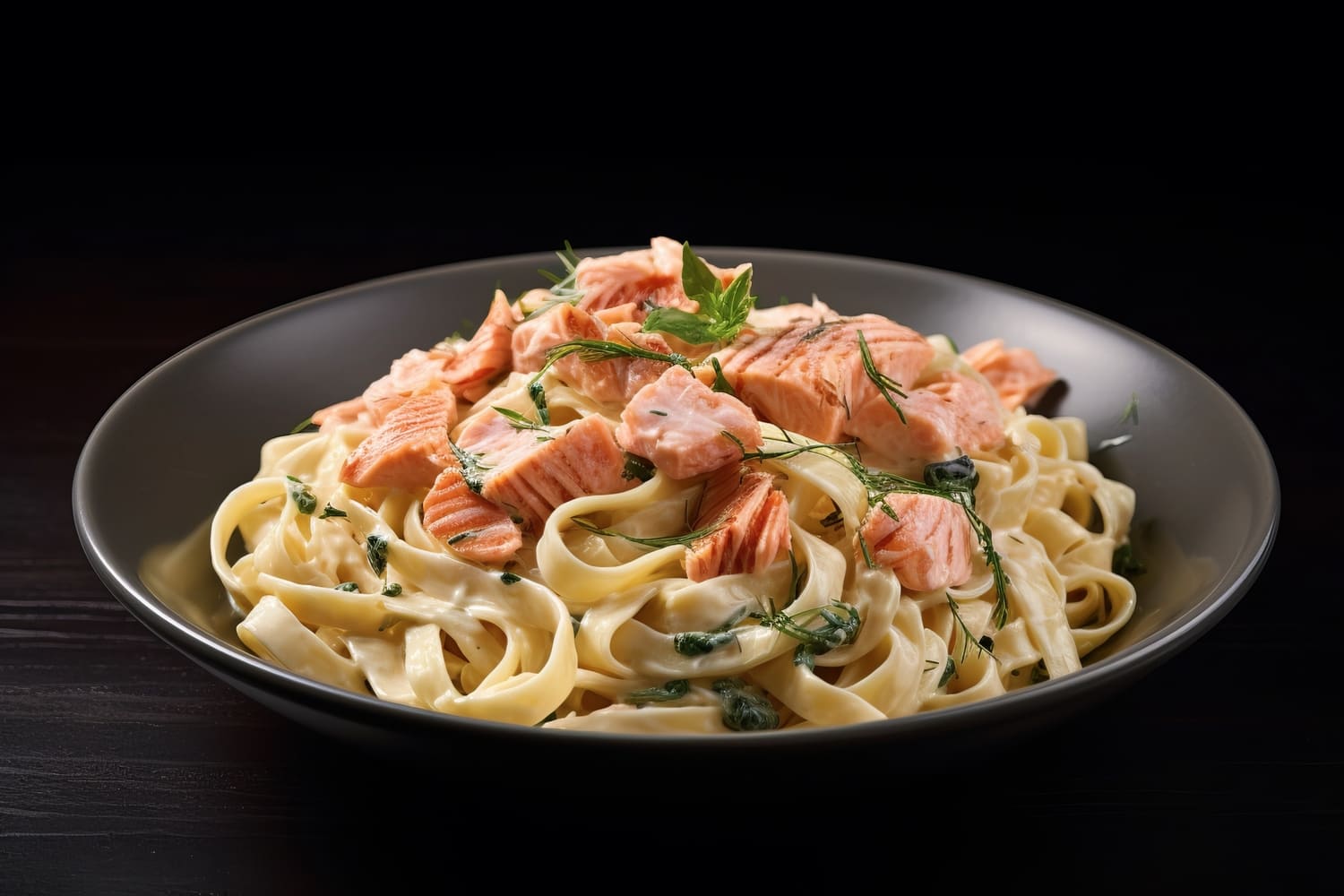 Tagliatelles au saumon